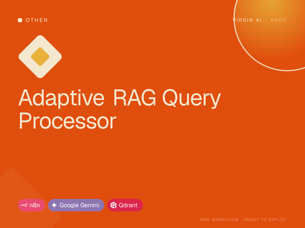 Adaptive RAG Query Processor