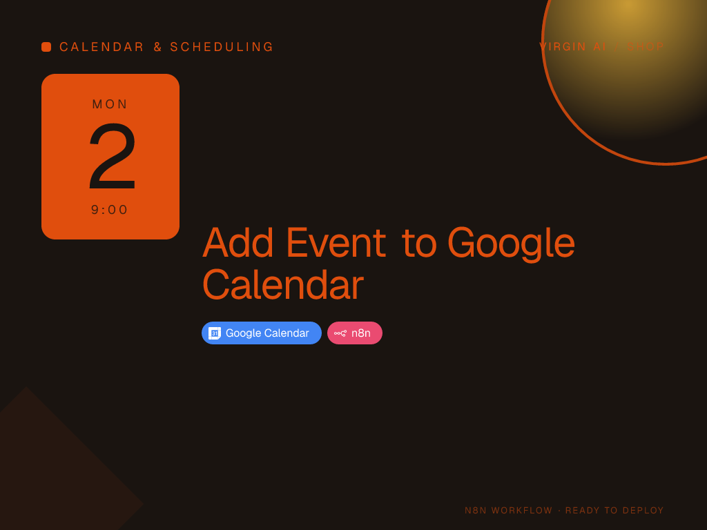 Add Event to Google Calendar