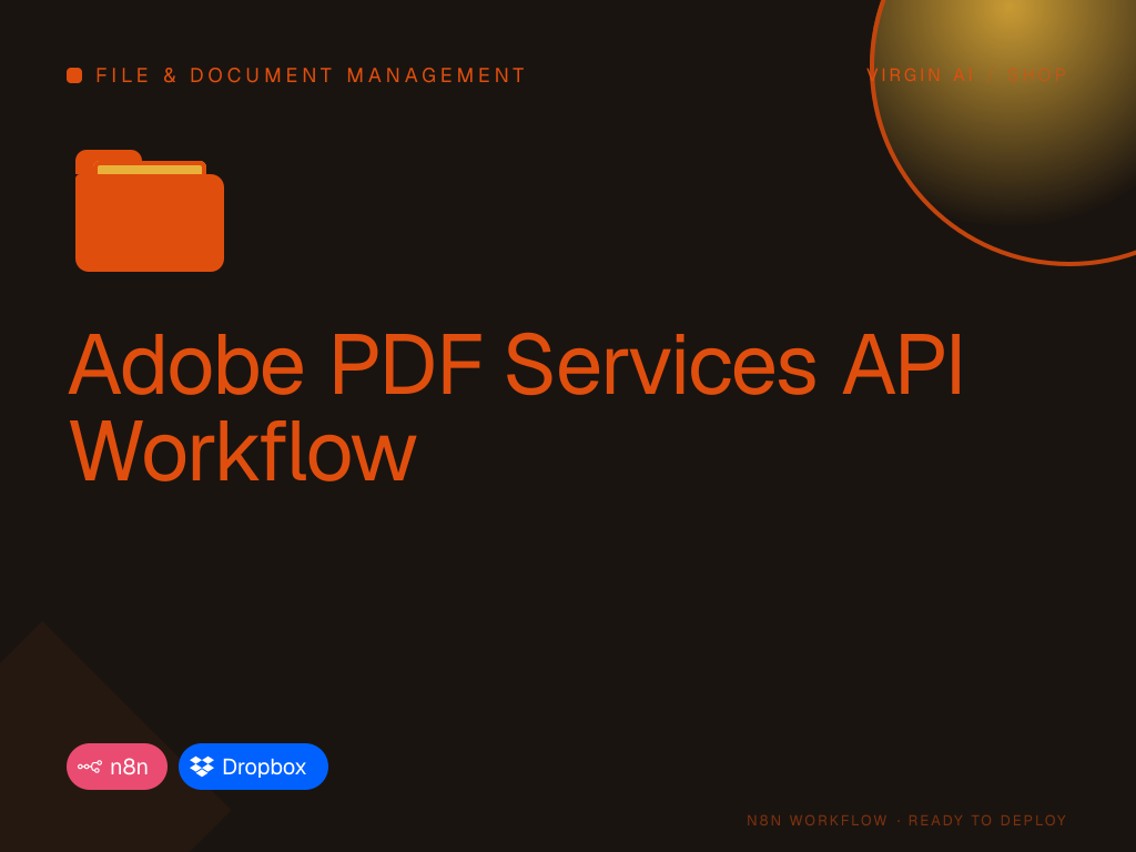 Adobe PDF Services API Workflow