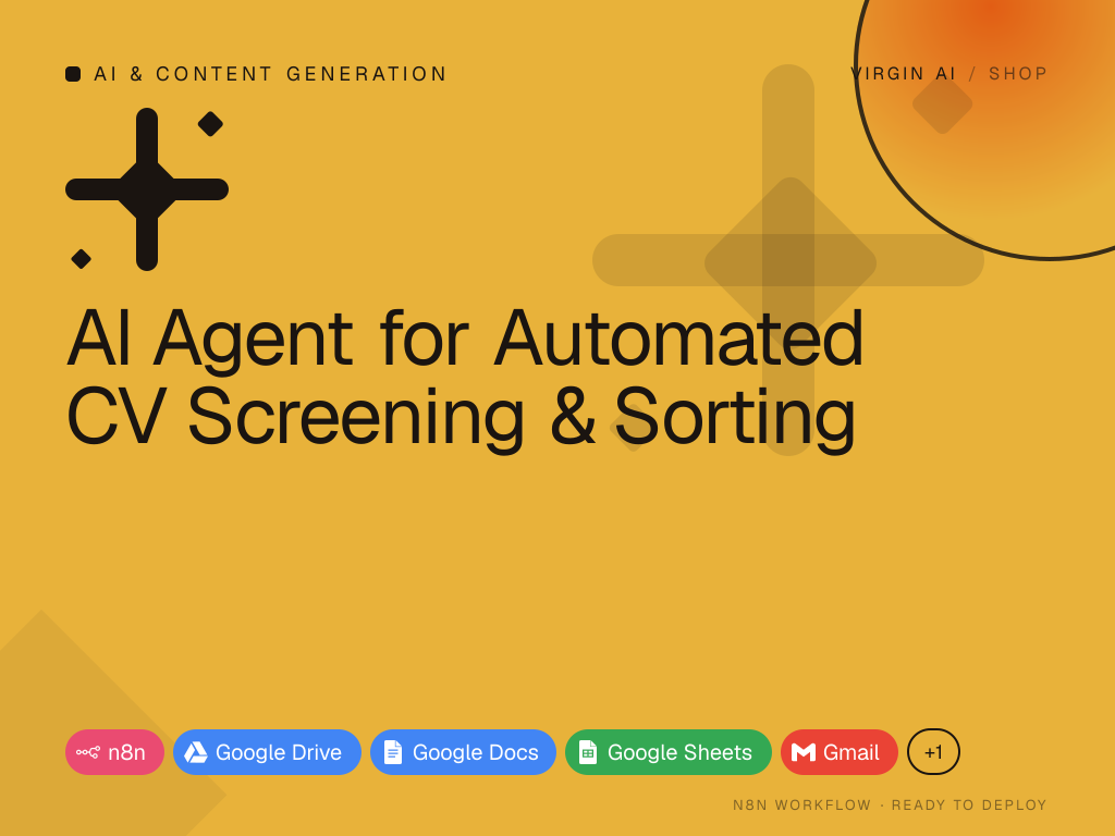 AI Agent for Automated CV Screening & Sorting