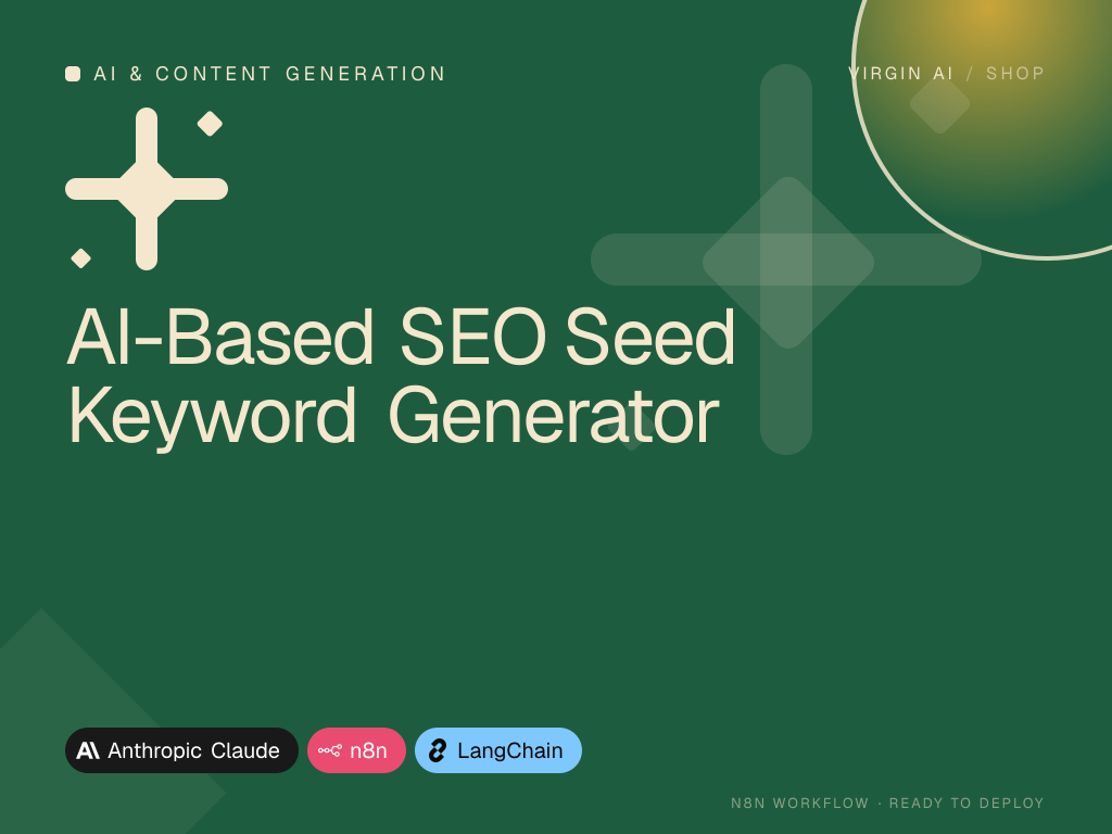 AI-Based SEO Seed Keyword Generator