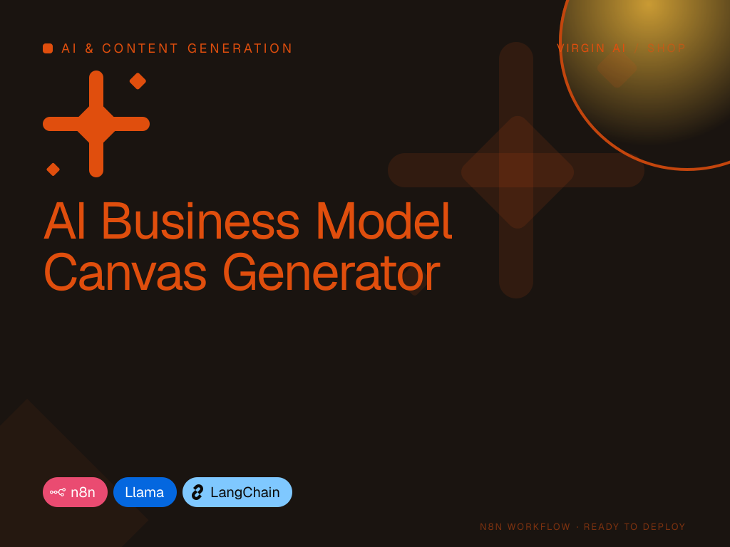 AI Business Model Canvas Generator