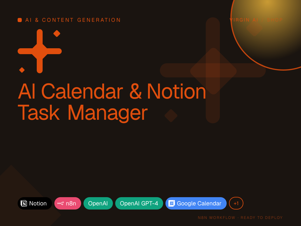 AI Calendar & Notion Task Manager
