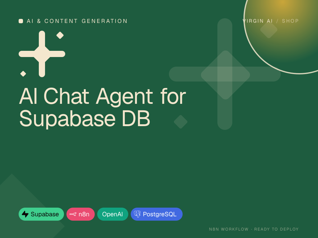 AI Chat Agent for Supabase DB
