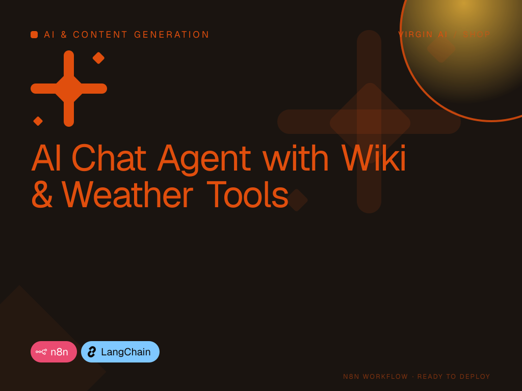 AI Chat Agent with Wiki & Weather Tools