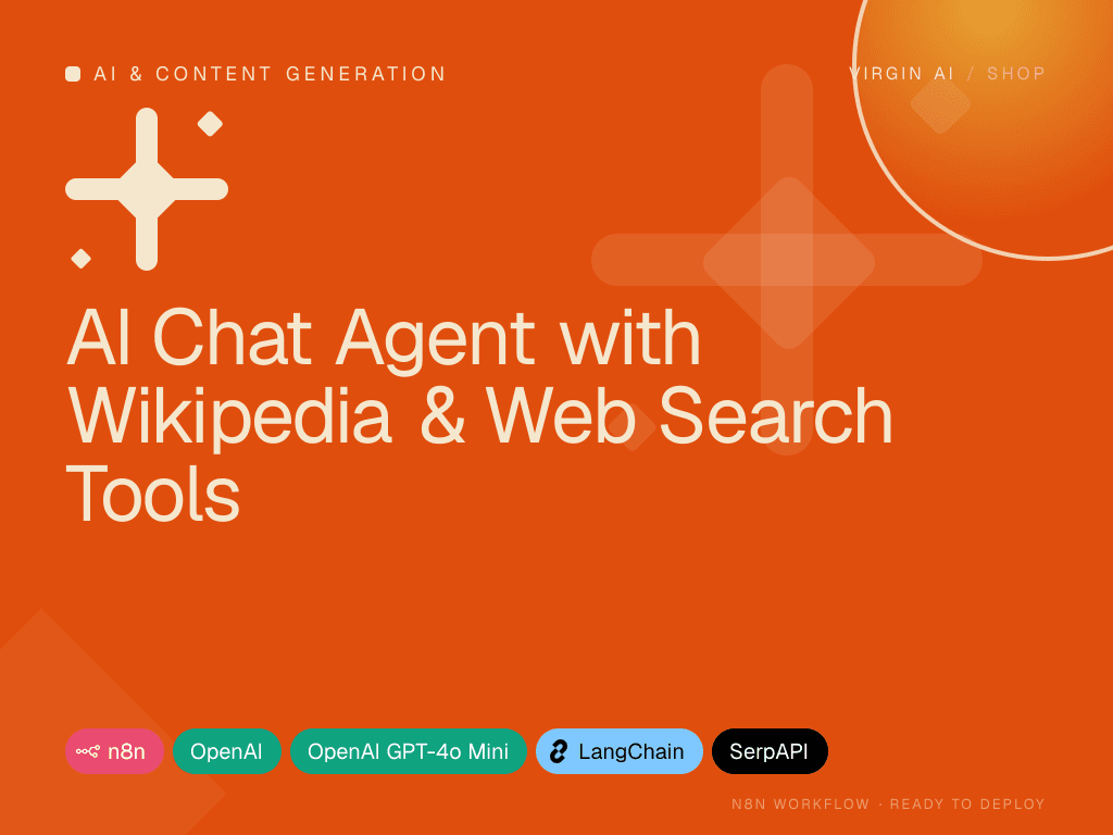 AI Chat Agent with Wikipedia & Web Search Tools