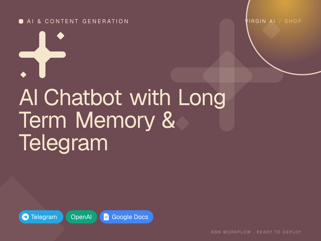 AI Chatbot with Long Term Memory & Telegram
