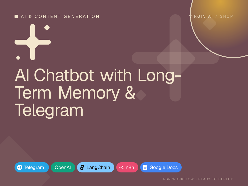 AI Chatbot with Long-Term Memory & Telegram