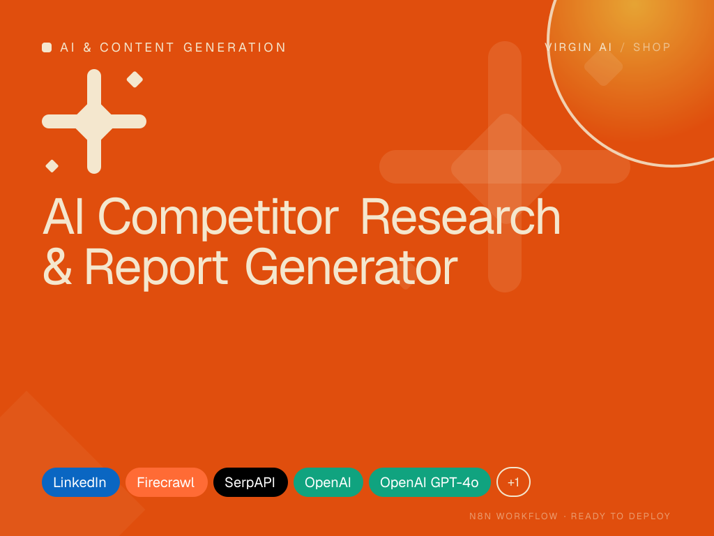 AI Competitor Research & Report Generator