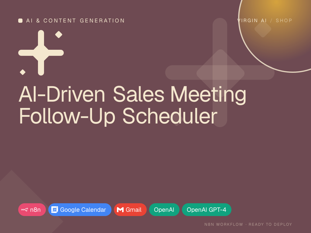 AI-Driven Sales Meeting Follow-Up Scheduler