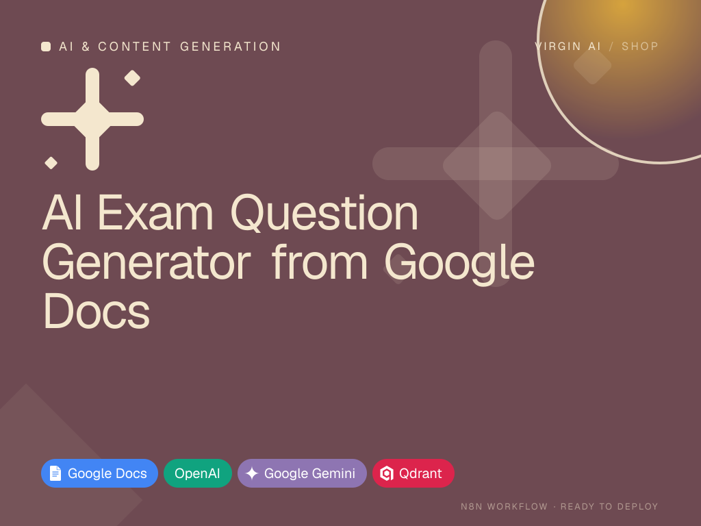 AI Exam Question Generator from Google Docs