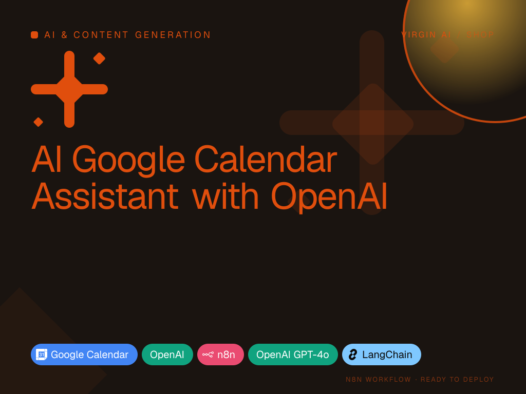 AI Google Calendar Assistant with OpenAI