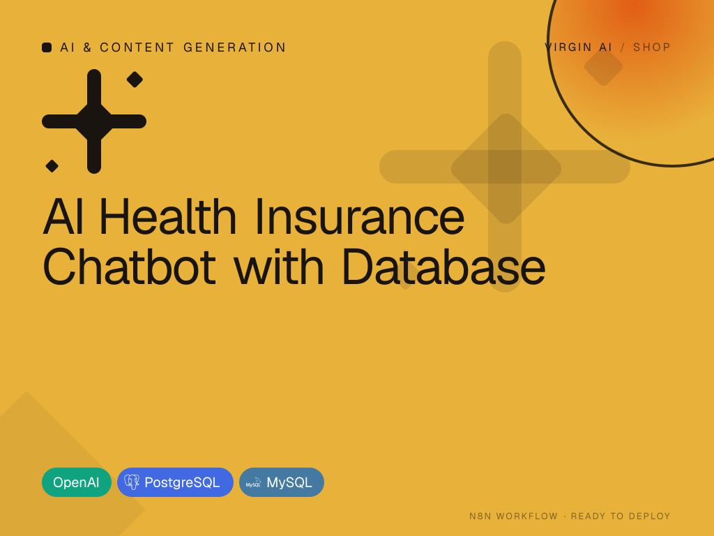 AI Health Insurance Chatbot with Database