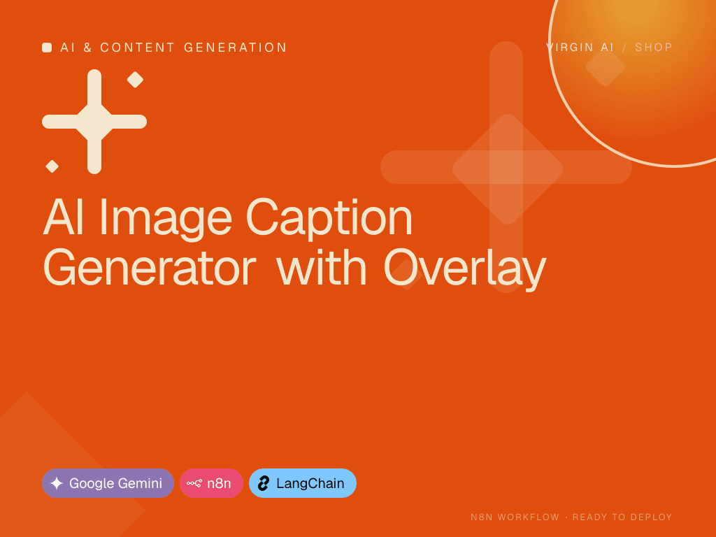AI Image Caption Generator with Overlay