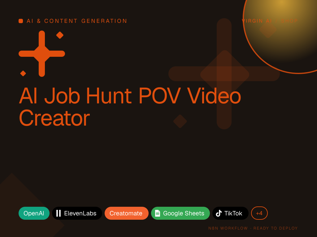 AI Job Hunt POV Video Creator