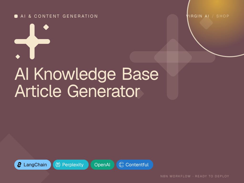 AI Knowledge Base Article Generator
