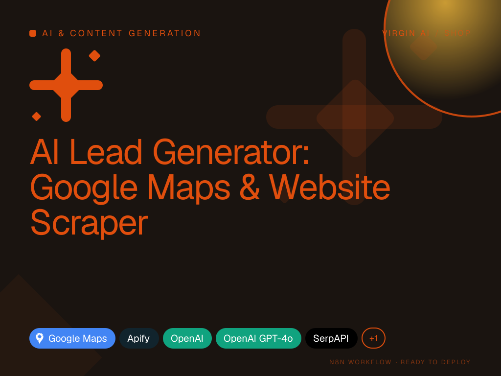 AI Lead Generator: Google Maps & Website Scraper