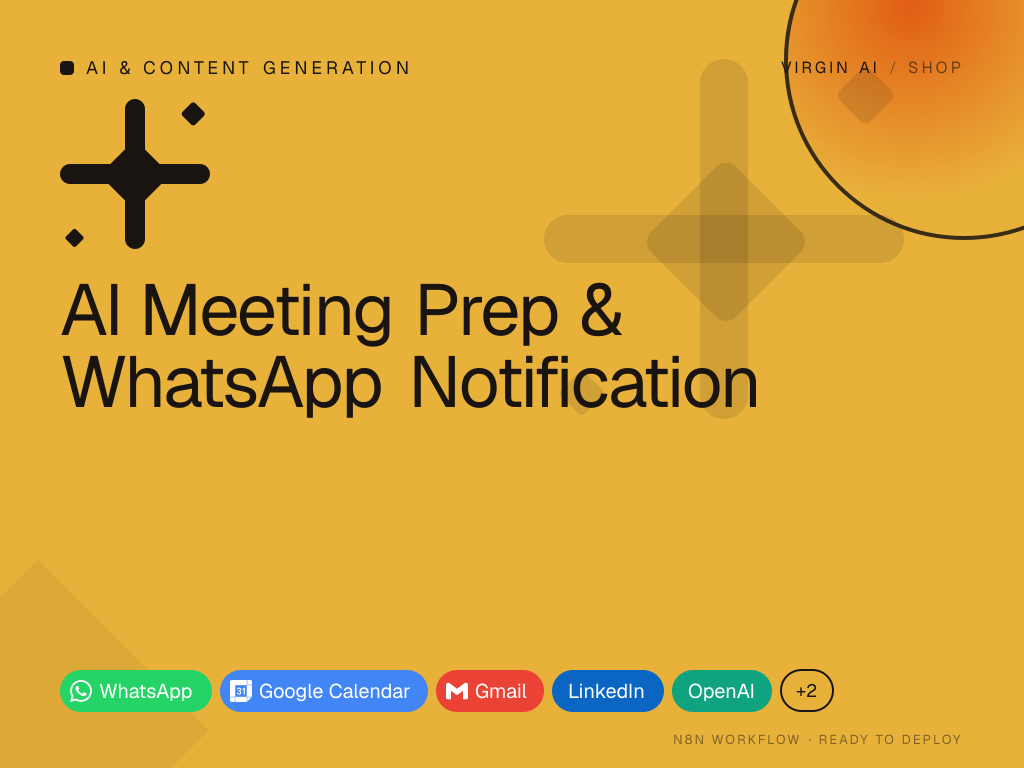 AI Meeting Prep & WhatsApp Notification
