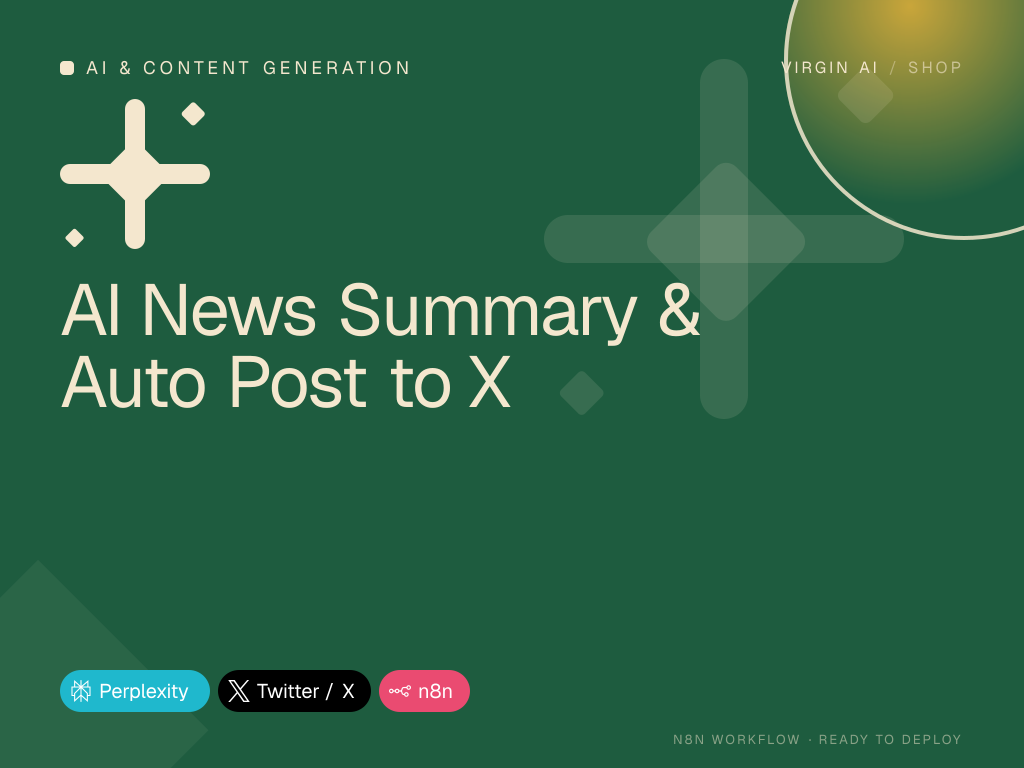 AI News Summary & Auto Post to X