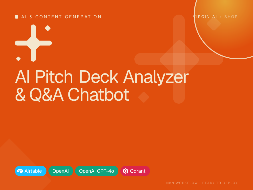 AI Pitch Deck Analyzer & Q&A Chatbot