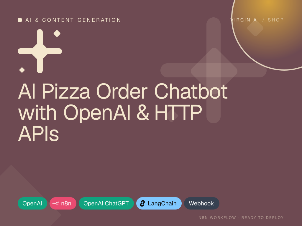 AI Pizza Order Chatbot with OpenAI & HTTP APIs