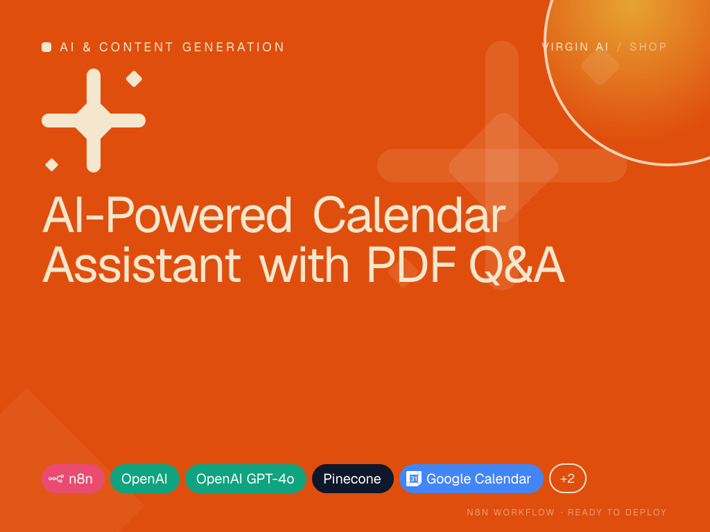 AI-Powered Calendar Assistant with PDF Q&A