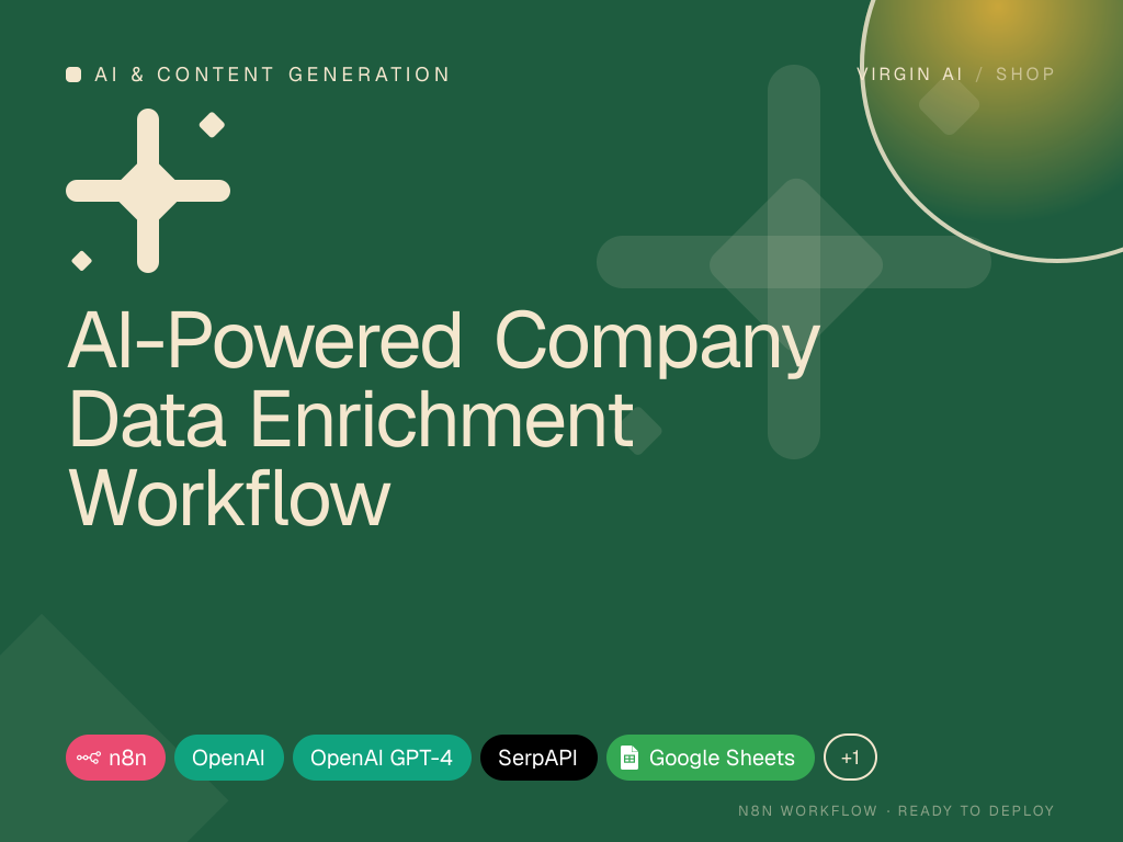 AI-Powered Company Data Enrichment Workflow