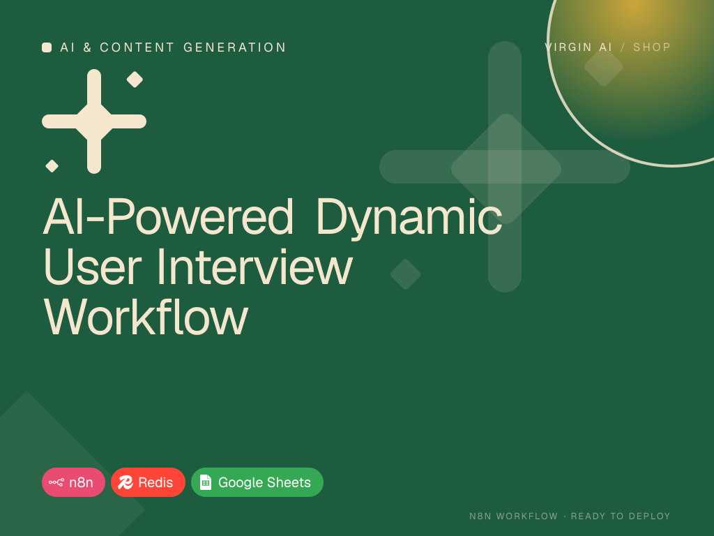 AI-Powered Dynamic User Interview Workflow