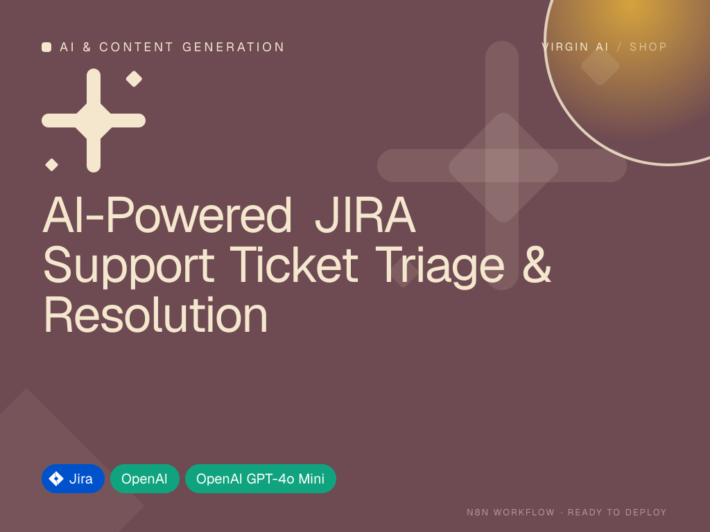 AI-Powered JIRA Support Ticket Triage & Resolution