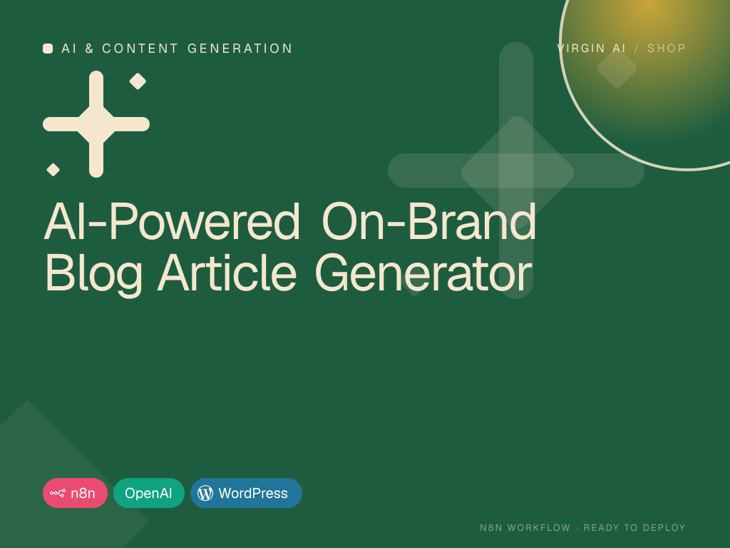 AI-Powered On-Brand Blog Article Generator