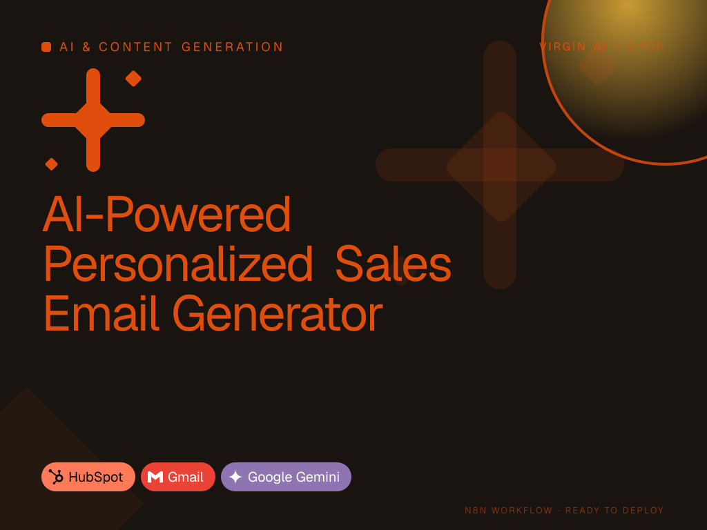AI-Powered Personalized Sales Email Generator