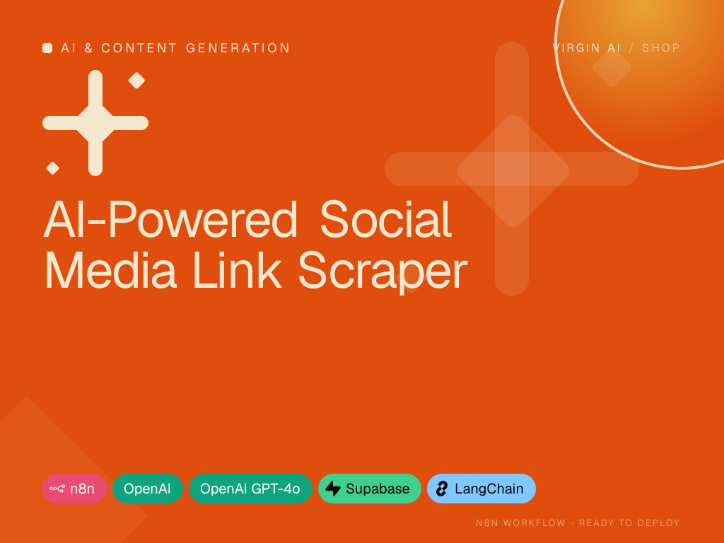AI-Powered Social Media Link Scraper