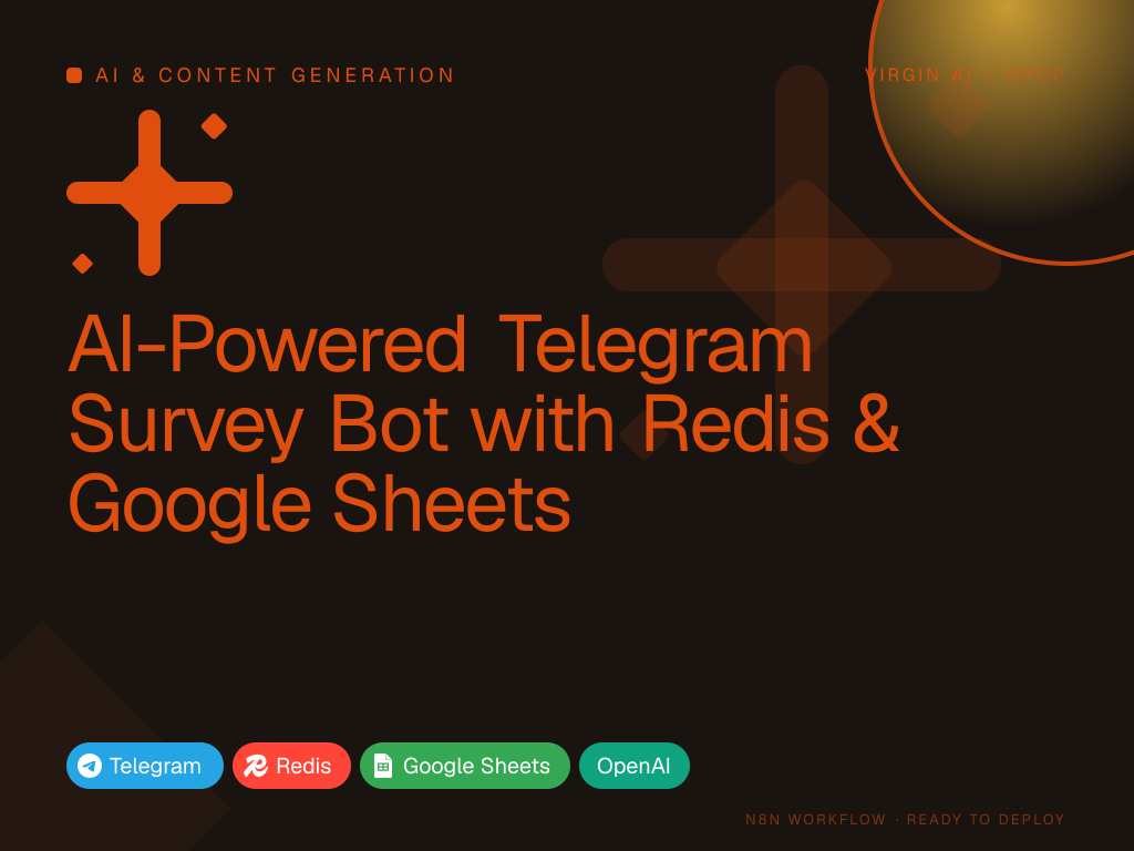 AI-Powered Telegram Survey Bot with Redis & Google Sheets