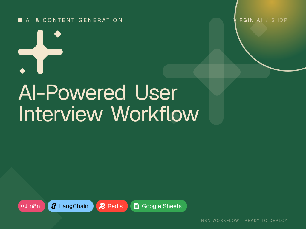 AI-Powered User Interview Workflow