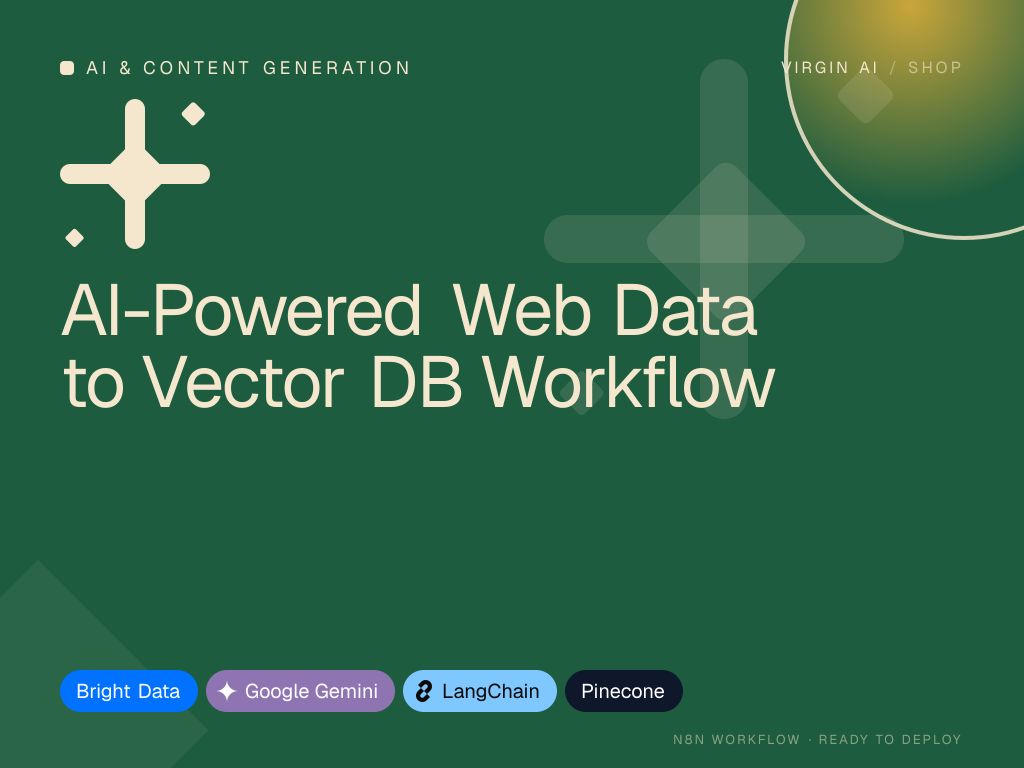 AI-Powered Web Data to Vector DB Workflow