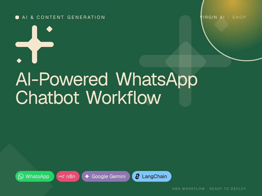 AI-Powered WhatsApp Chatbot Workflow