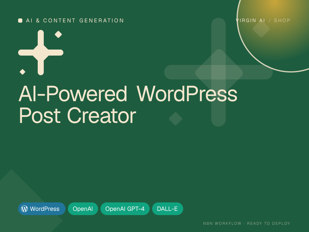 AI-Powered WordPress Post Creator
