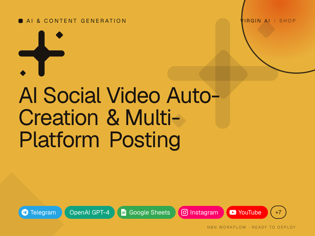 AI Social Video Auto-Creation & Multi-Platform Posting