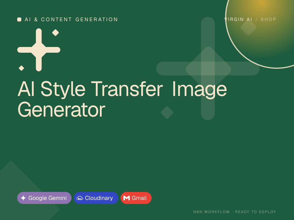 AI Style Transfer Image Generator