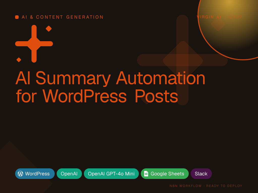 AI Summary Automation for WordPress Posts