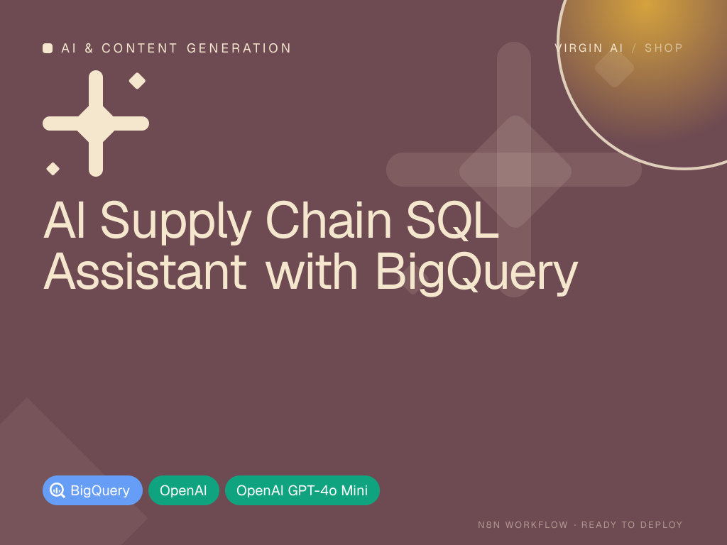 AI Supply Chain SQL Assistant with BigQuery