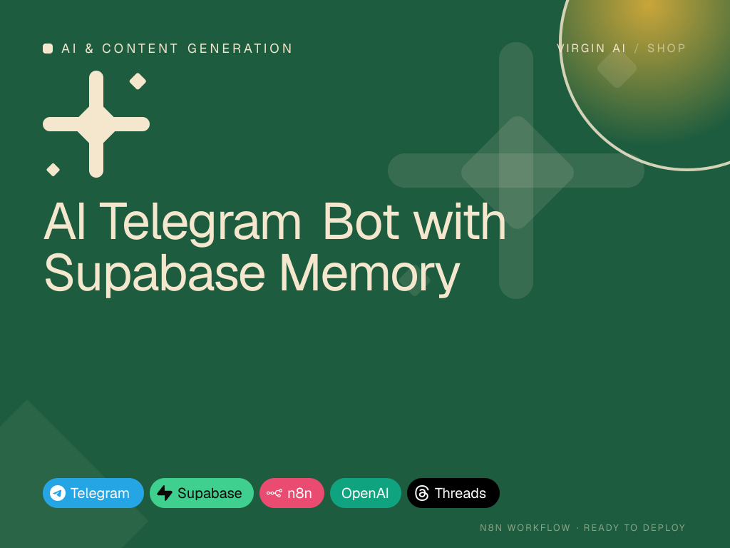 AI Telegram Bot with Supabase Memory