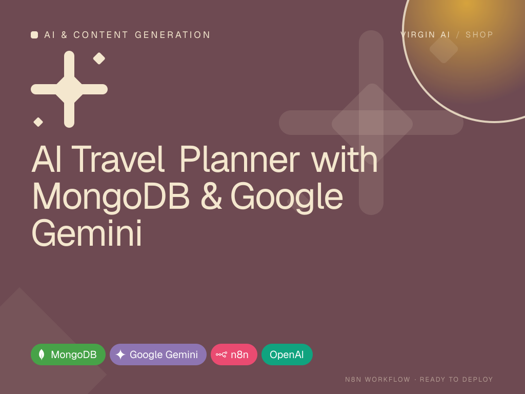 AI Travel Planner with MongoDB & Google Gemini