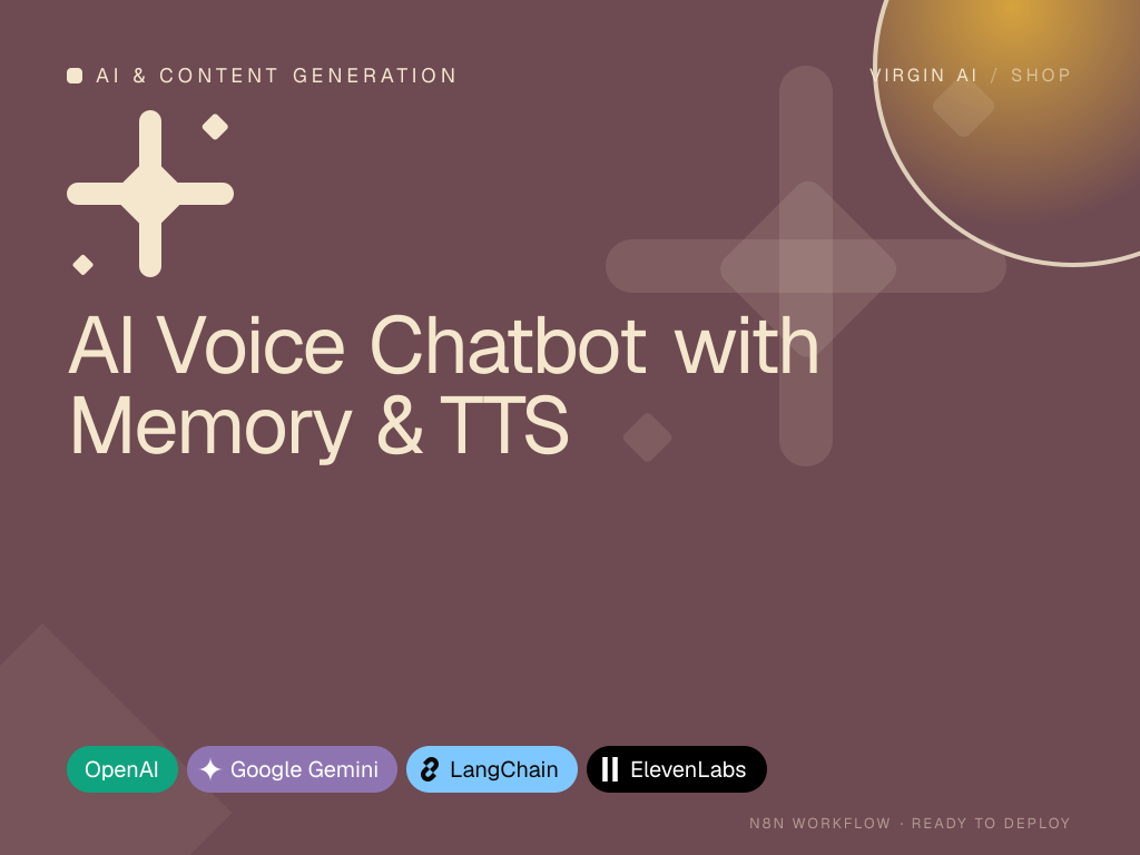 AI Voice Chatbot with Memory & TTS