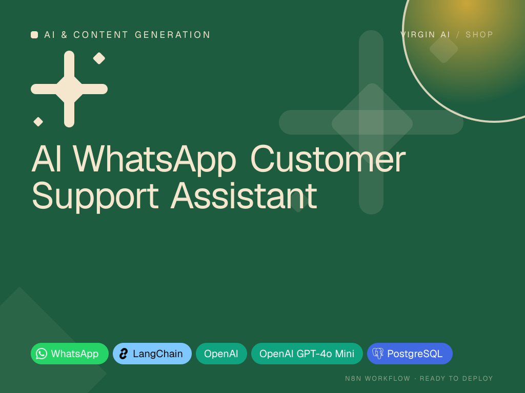 AI WhatsApp Customer Support Assistant