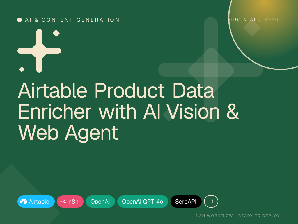 Airtable Product Data Enricher with AI Vision & Web Agent