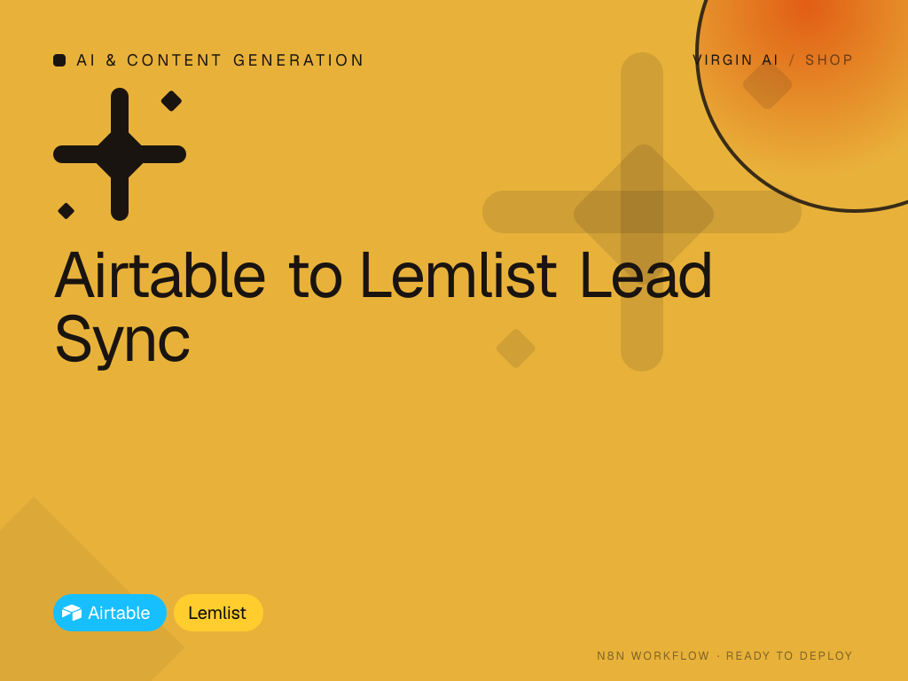 Airtable to Lemlist Lead Sync
