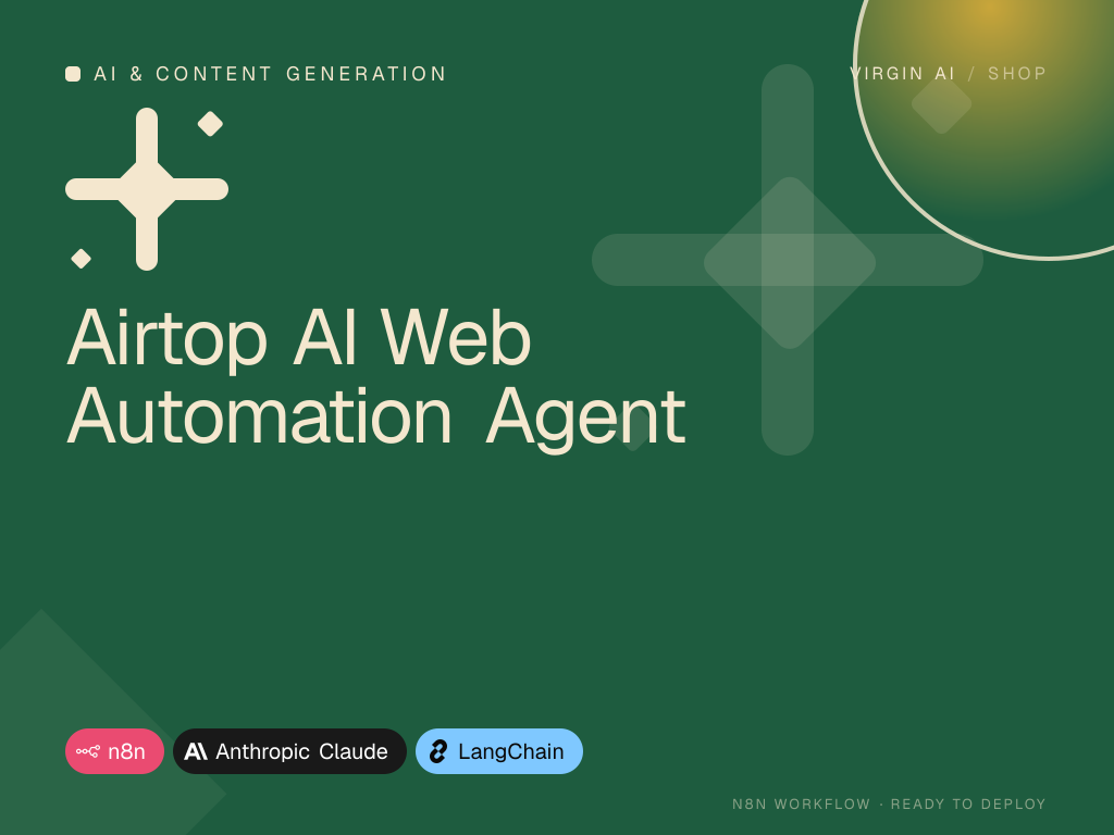 Airtop AI Web Automation Agent