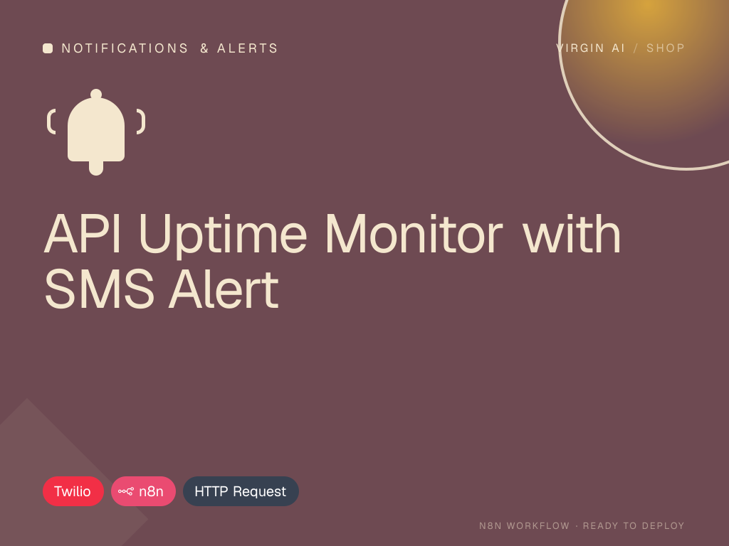 API Uptime Monitor with SMS Alert