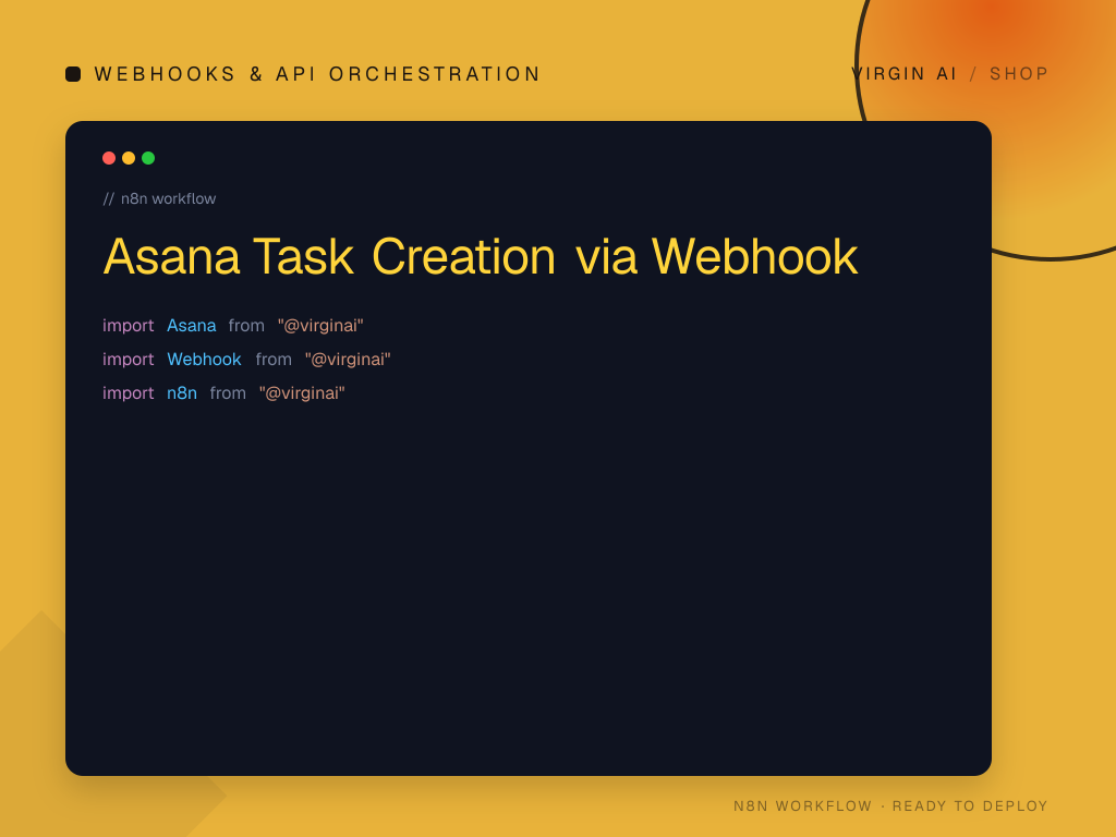 Asana Task Creation via Webhook